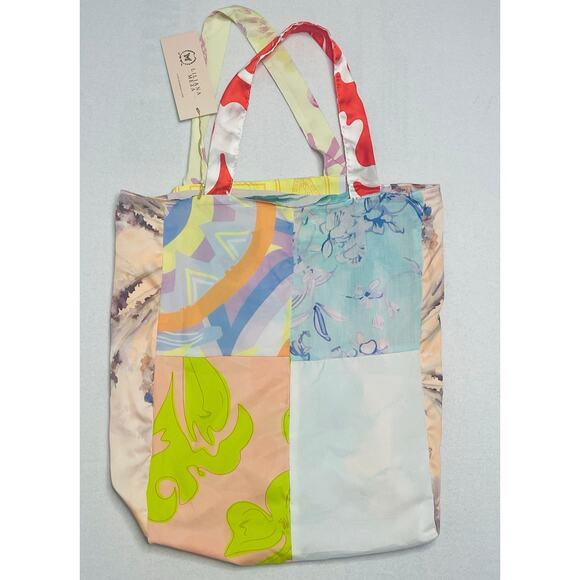 LILIANA MEZA Patchwork Tote Bag, Butterfly Print Tote Bag - Picture 4 of 6